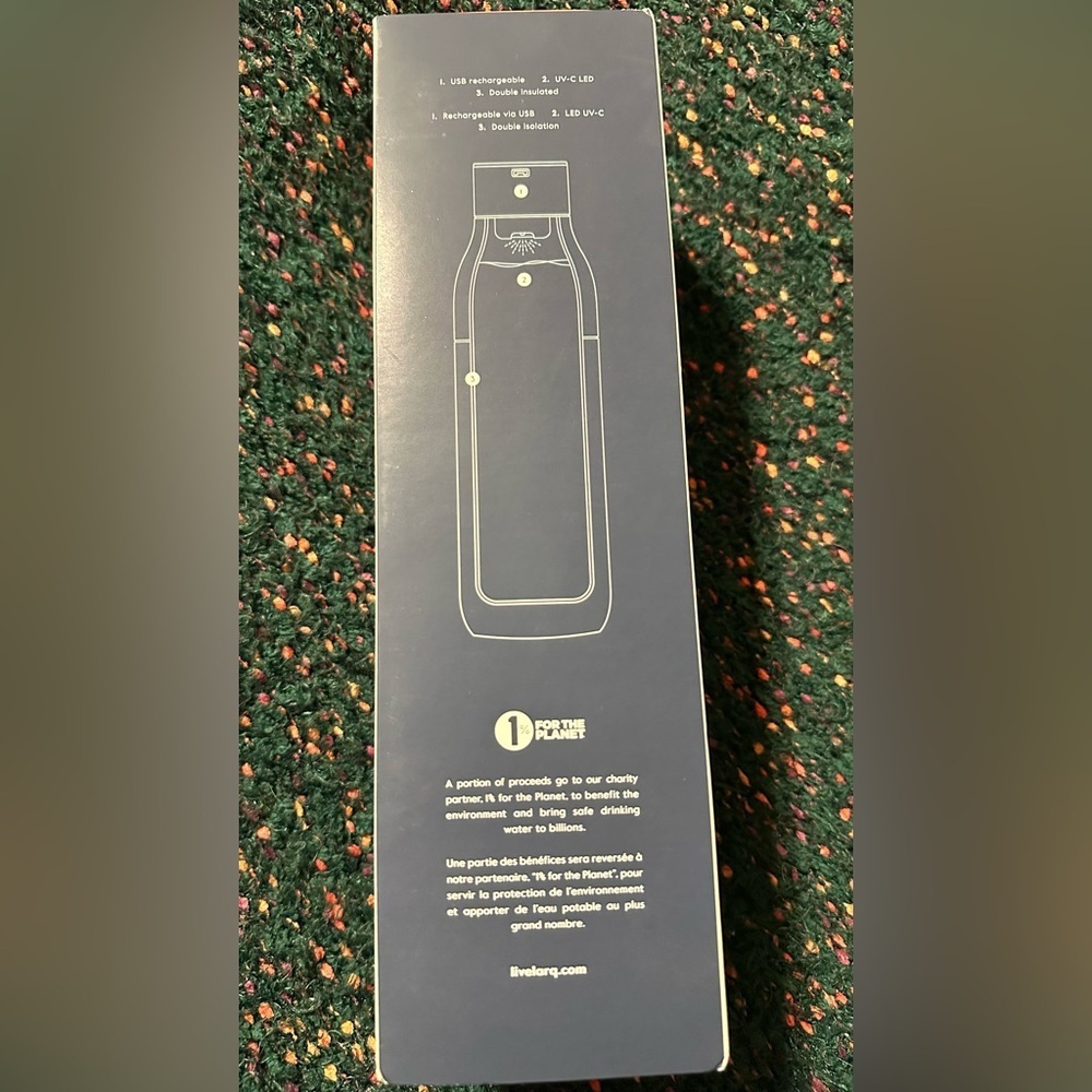 LARQ NWT Self Cleaning 25 oz Water Bottle in Granite White - Picture 13 of 13